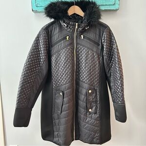 Michael Kors Black Quilted Women's Coat